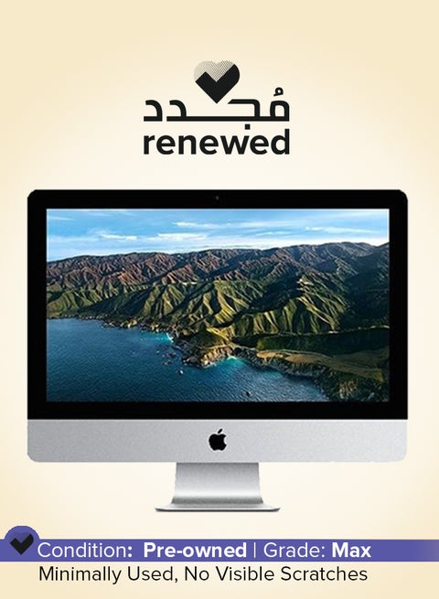 Renewed - iMac A1418 3 (2014) All-in-One With 21.5-Inch  Display, Core i5 Processor/Dual Core/8GB RAM/500GB HDD/macOS Silver