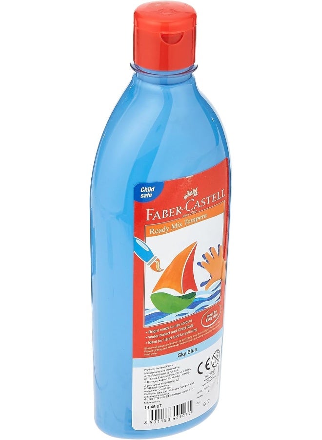 FABER-CASTELL - Ready-Mix Tempera Paint Bottle Sky Blue - Image 1