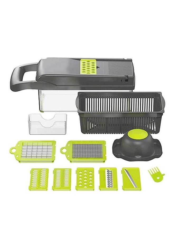 15 In 1 Interchangeable Blades Vegetable Chopper Slicer Multicolour 32.2x11.3x11.3cm - Image 1