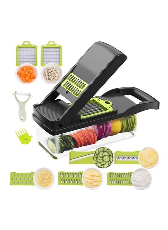 15 In 1 Interchangeable Blades Vegetable Chopper Slicer Multicolour 32.2x11.3x11.3cm - Image 2