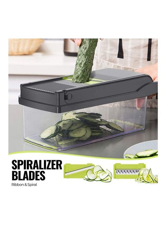 15 In 1 Interchangeable Blades Vegetable Chopper Slicer Multicolour 32.2x11.3x11.3cm - Image 4