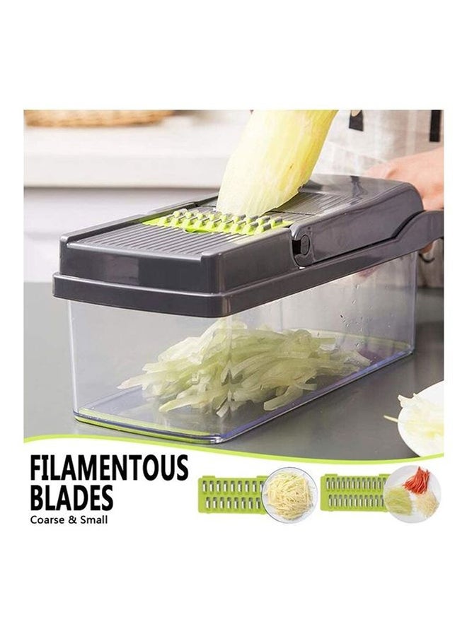 15 In 1 Interchangeable Blades Vegetable Chopper Slicer Multicolour 32.2x11.3x11.3cm - Image 5
