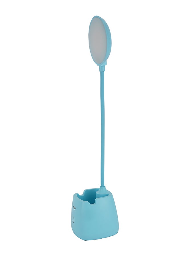 Krypton Rechargeable LED Reading Lamp | Table Light with Lithium Battery |  Dual Configuration, Warm and White Lights, Perfect for Studying, Working, Travelling, can be Used at Home and Office/ Light-Weight and Compact Design |  KNE5366N White/Blue
