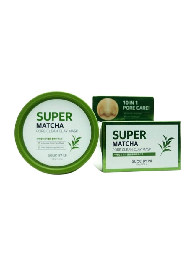 Some by Mi Super Matcha Pore Clean Clay Mask Green 100grams  - Image 1