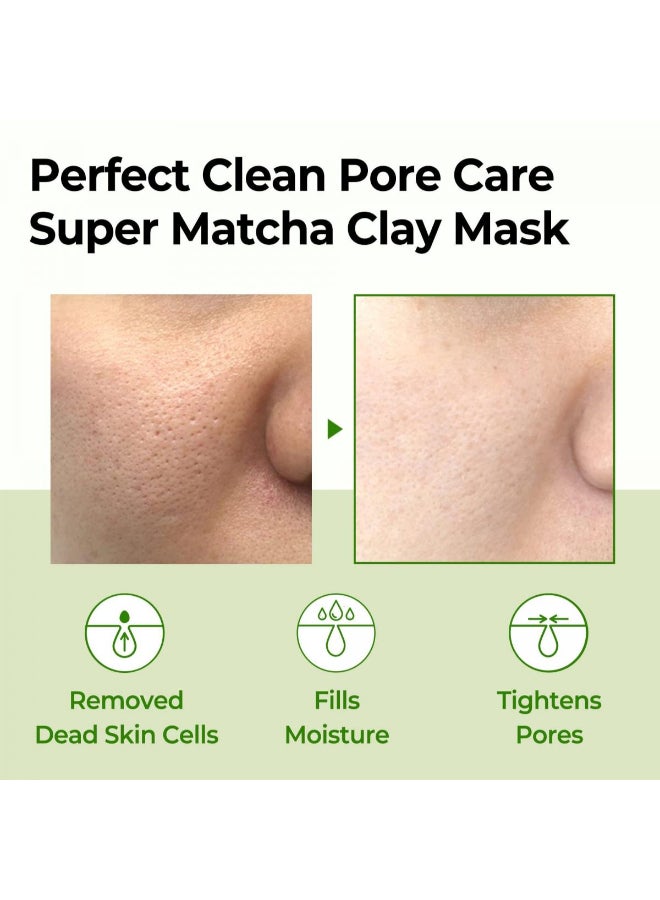 Some by Mi Super Matcha Pore Clean Clay Mask Green 100grams  - Image 4