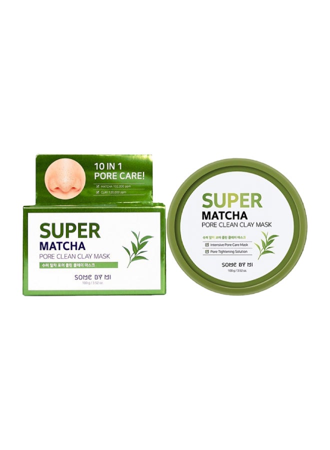 Some by Mi Super Matcha Pore Clean Clay Mask Green 100grams  - Image 2