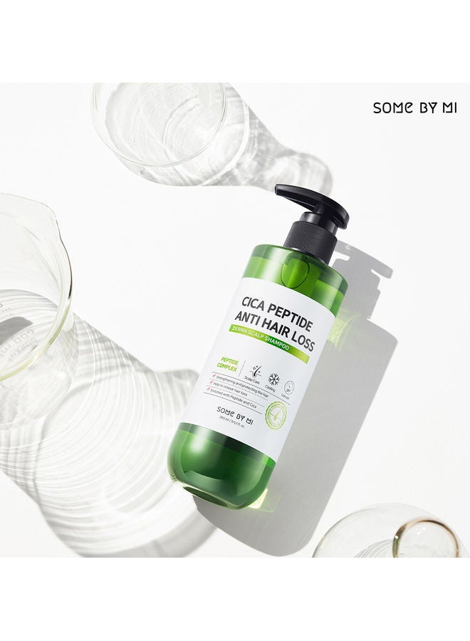 Some by Mi - Cica Peptide Anti Hair Loss Derma Scalp Shampoo Green 285ml - Image 1