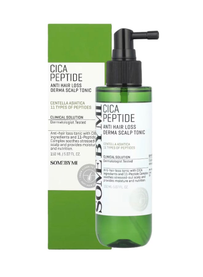 Cica Peptide, Anti Hair Loss, Derma Scalp Tonic, 150 Ml Green 150ml