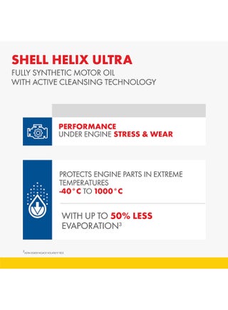 Helix Ultra 5W-20 Fully Synthetic Motor Oil (12 X 1 Litre Carton) - view 5