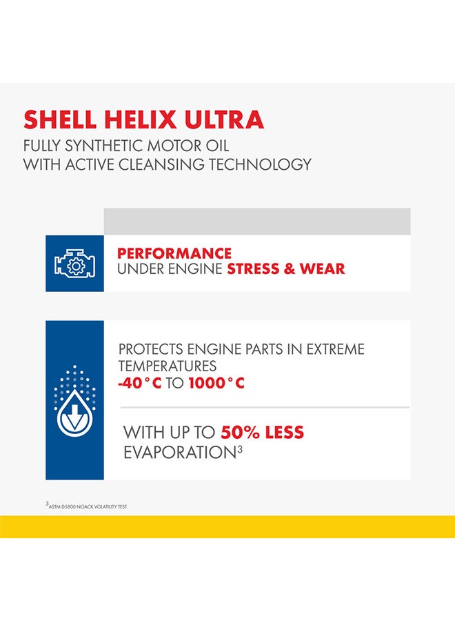 Shell Helix Ultra 5W-20 Fully Synthetic Motor Oil (12 X 1 Litre Carton) - Image 5