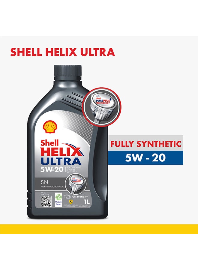 Shell Helix Ultra 5W-20 Fully Synthetic Motor Oil (12 X 1 Litre Carton) - Image 4