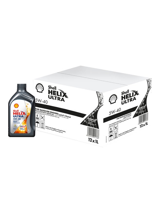 Shell Helix Ultra I 5W-40 Fully Synthetic Motor Oil (12 X 1 Litre Carton) - Image 1