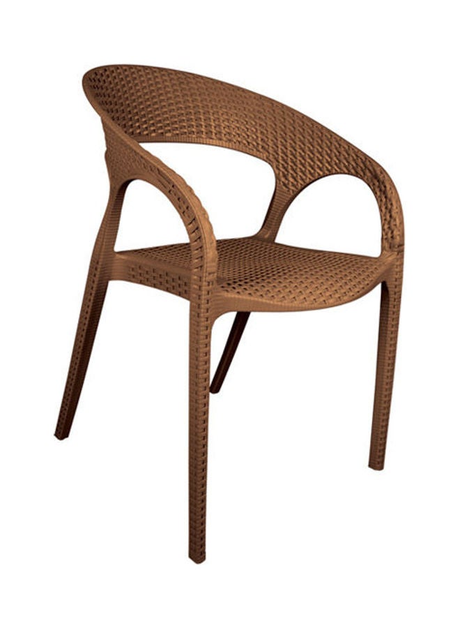 الهلال والنجمة الفضية  كرسي إسباني من الخيزران بني 100x63x50سم