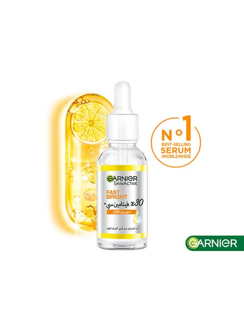 SkinActive Fast Bright 30x Vitamin C Booster Serum 30ml