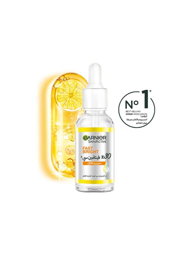 garnier Fast Bright Booster Serum 30x Vitamin C+ 30 ml - Image 5