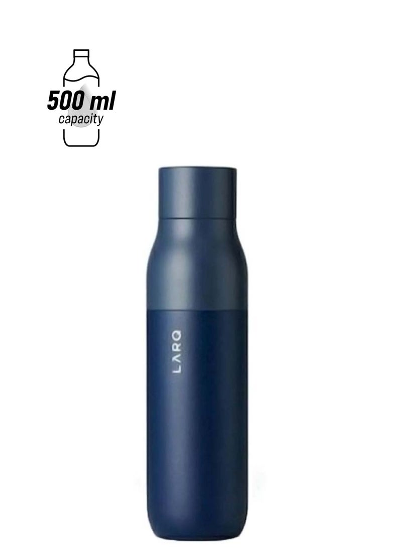 LARQ Self Cleaning USB Rechargeable Water Bottle Monaco Blue 9.6 x 2.7inch - Image 1