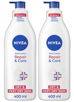 Repair And Care Body Lotion, Dexpanthenol, Very Dry Skin Multicolour 2x400ml