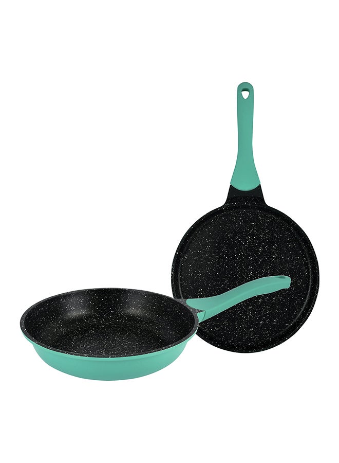 Winsor - 2-Piece Aluminium Fry Pan Set Turquoise 24cm - Image 1