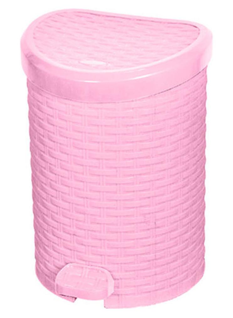 Large Ratan Trash bin Rose Lcm