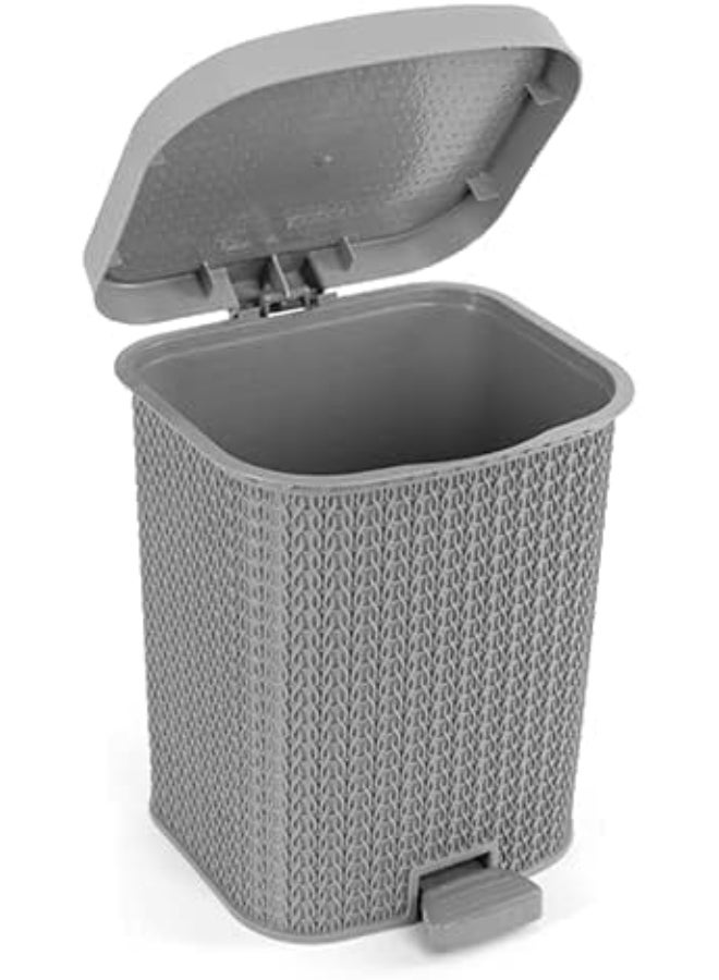 الهلال والنجمة الفضية  سلة مهملات بالم متوسطة الحجم رمادي Mسم - Image 2