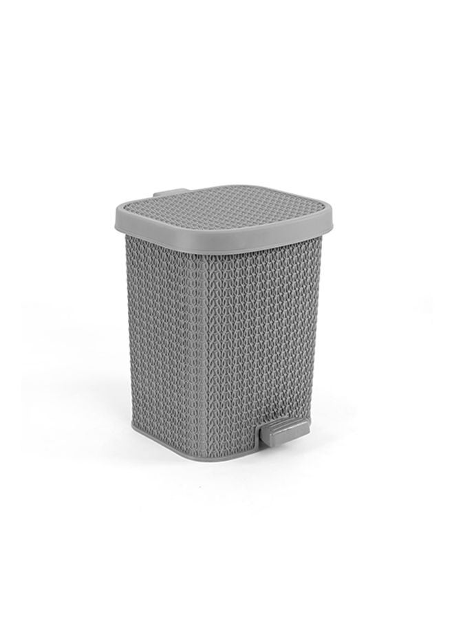 الهلال والنجمة الفضية  سلة مهملات بالم متوسطة الحجم رمادي Mسم - Image 1