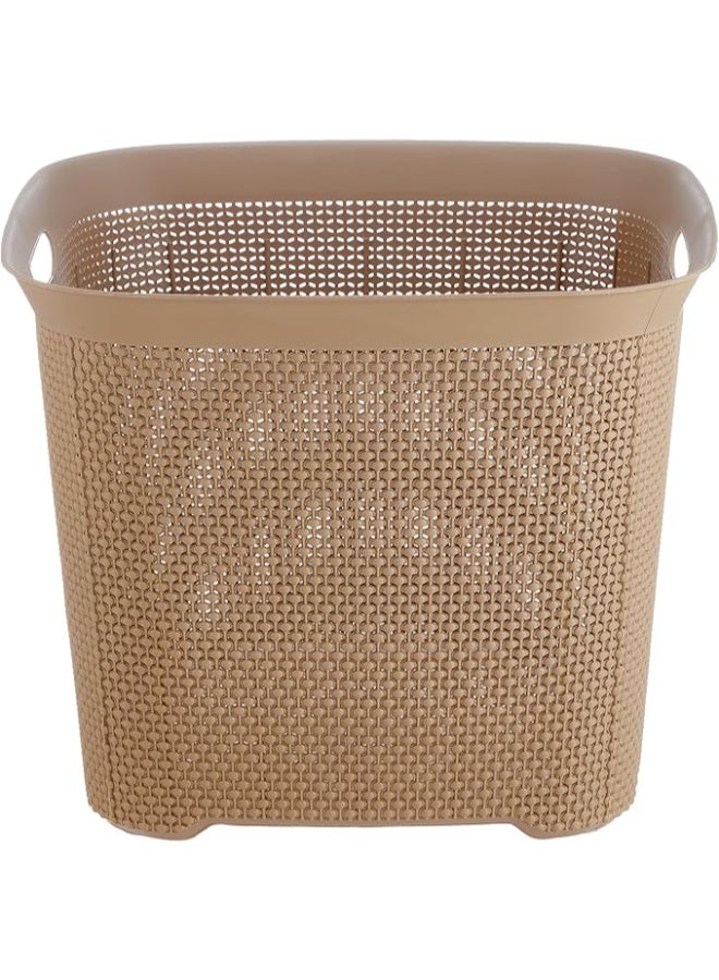El Helal & Silver Star Laundry Basket BoBos Square Beige Café 35Liters  - Image 3