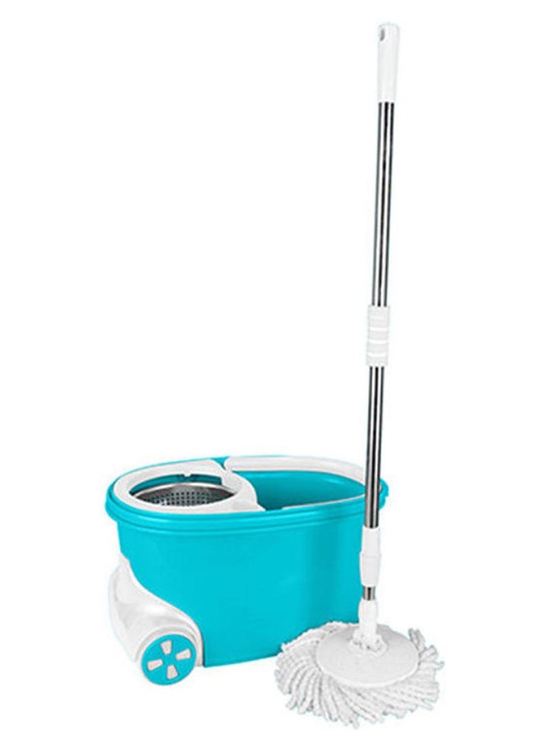 الهلال والنجمة الفضية  دلو شبح مزود بعصارة معدنية دوارة تركواز/أبيض