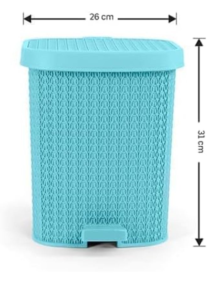 El Helal & Silver Star - Medium Palm Trash bin Turquoise Mcm - Image 1