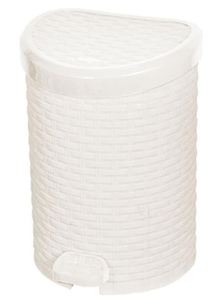 الهلال والنجمة الفضية  صندوق قمامة كبير من الراتان متعدد الألوان Lسم - Image 1