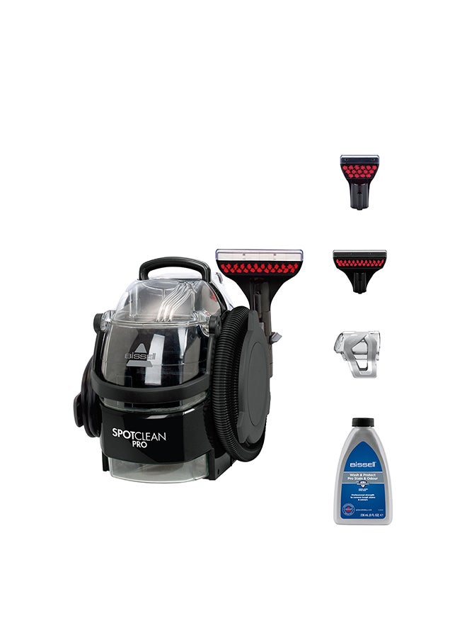 Bissell Professional Deep Cleaner SpotClean PRO Carpet & Upholstery Cleaner: Advanced Stain Removal Technology, Versatile Cleaning Anywhere, Powerful Performance with Superior Suction and Large Removable Water Tanks 2.8 L 750 W ‎1558E Black  - Image 1