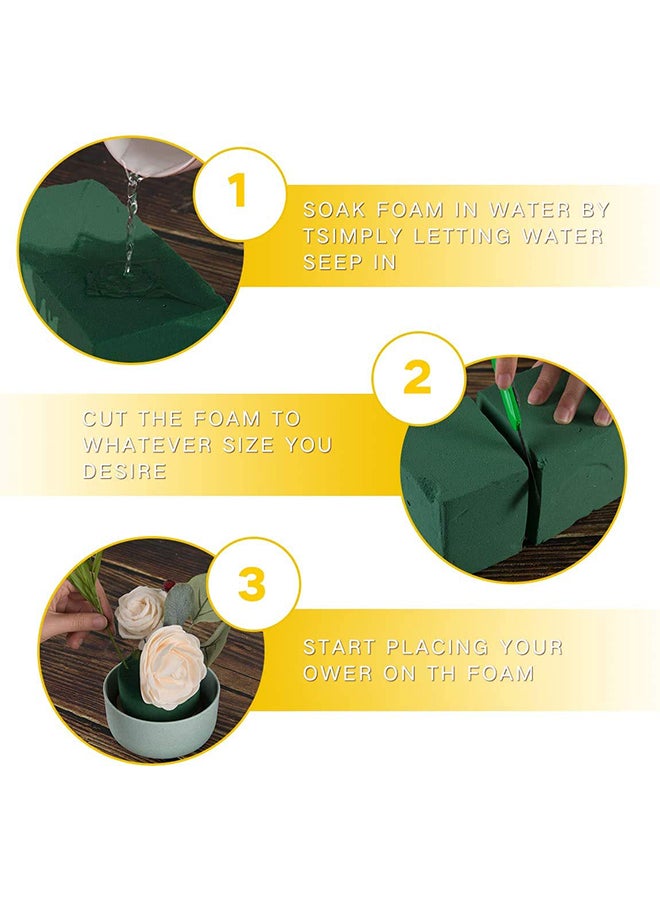 فلورال سابلاي 6 قطع من إسفنج دراي فلورال للزهور الصناعية - Image 4