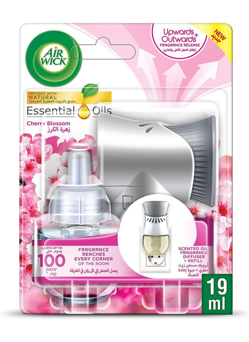 Air Wick Plug-In Scented Oil Fragrance Diffuser With Refill Cherry Blossom Scent Multicolour 19ml - Image 1