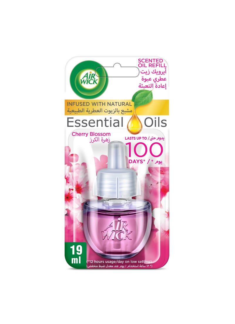 أير ويك عبوة إعادة تعبئة موزع عطور الزيت المعطر، عطر زهرة الكرز متعدد الألوان 19مل متعدد الألوان 19ملليلتر - Image 1