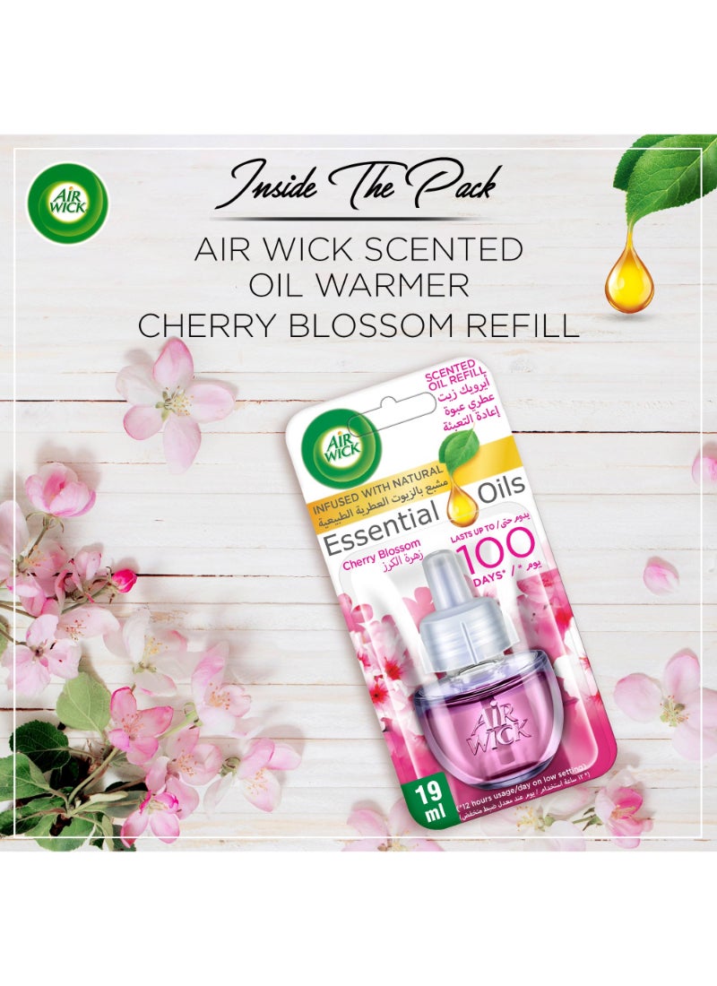 أير ويك عبوة إعادة تعبئة موزع عطور الزيت المعطر، عطر زهرة الكرز متعدد الألوان 19مل متعدد الألوان 19ملليلتر - Image 3