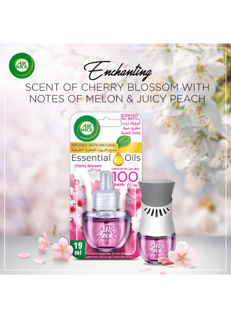 أير ويك عبوة إعادة تعبئة موزع عطور الزيت المعطر، عطر زهرة الكرز متعدد الألوان 19مل متعدد الألوان 19ملليلتر - Image 5