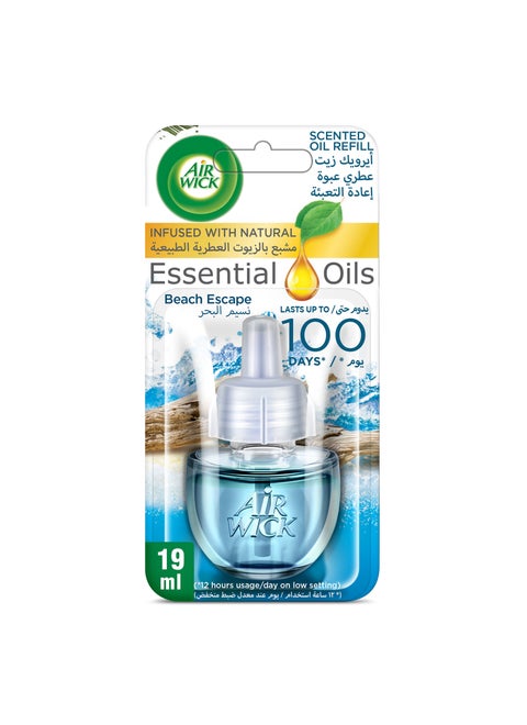 Air Freshener Essential Oil Diffuser Refill, Beach Escape Multicolour 19ml
