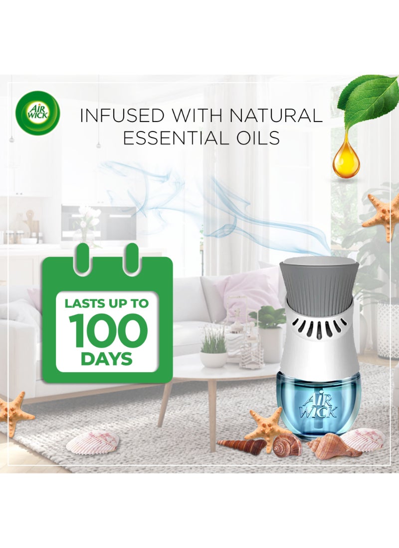 Air Freshener Essential Oil Diffuser Refill, Beach Escape Multicolour 19ml