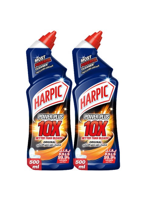 Original Power Plus, Toilet Cleaner, Pack Of 2 Multicolour 500ml