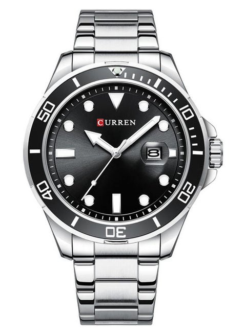 Men's Classic Luminous Analog Watch - 47 mm - Silver