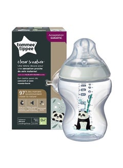 tommee tippee Pack Of 1 Closer To Nature Baby Bottle Slow Flow Anti Colic Valve 0 Months+ 260 ml - Assorted  - Image 2