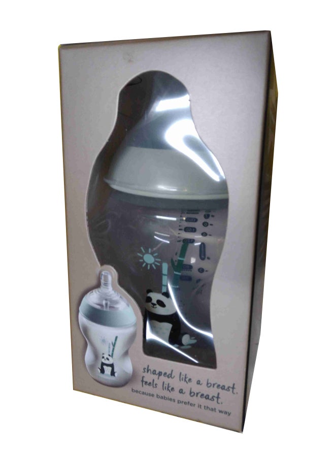 tommee tippee - Pack Of 1 Closer To Nature Baby Bottle Slow Flow Anti Colic Valve 0 Months+ 260 ml - Assorted - Image 1