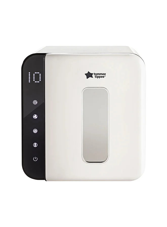 tommee tippee UV 3-in-1 Sterilizer And Dryer For Baby Bottles Accessories, Kills 99.9% Of Bacteria And Viruses, Steam And Water Free, White