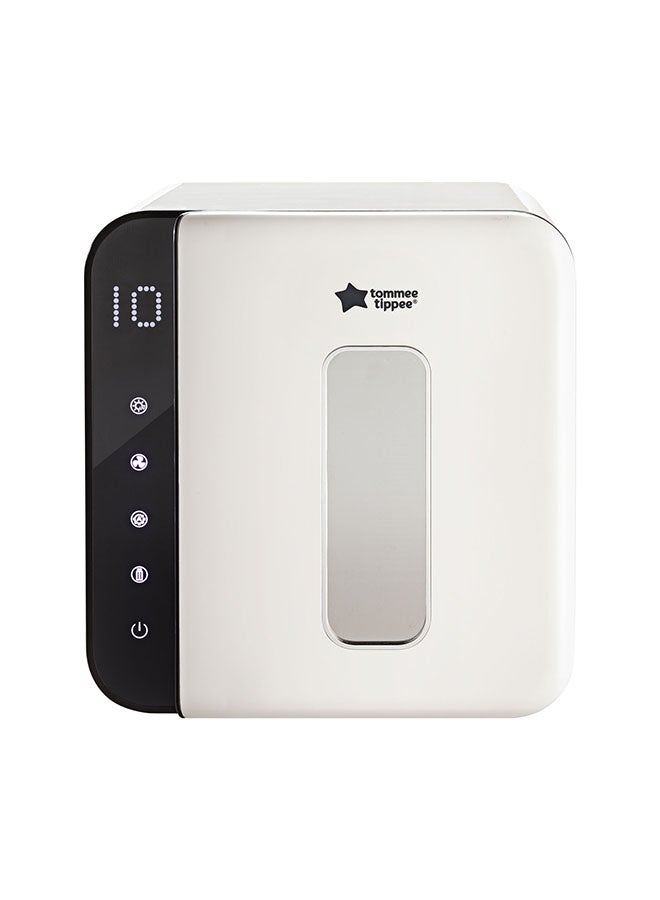 tommee tippee UV 3-in-1 Sterilizer And Dryer For Baby Bottles Accessories, Kills 99.9% Of Bacteria And Viruses, Steam And Water Free, White  - Image 3