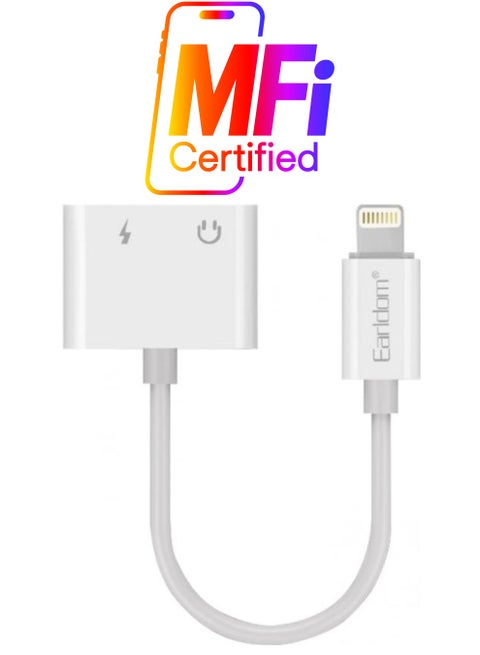 Charging Lightning Adapter For Apple iPhone 7 and Above White