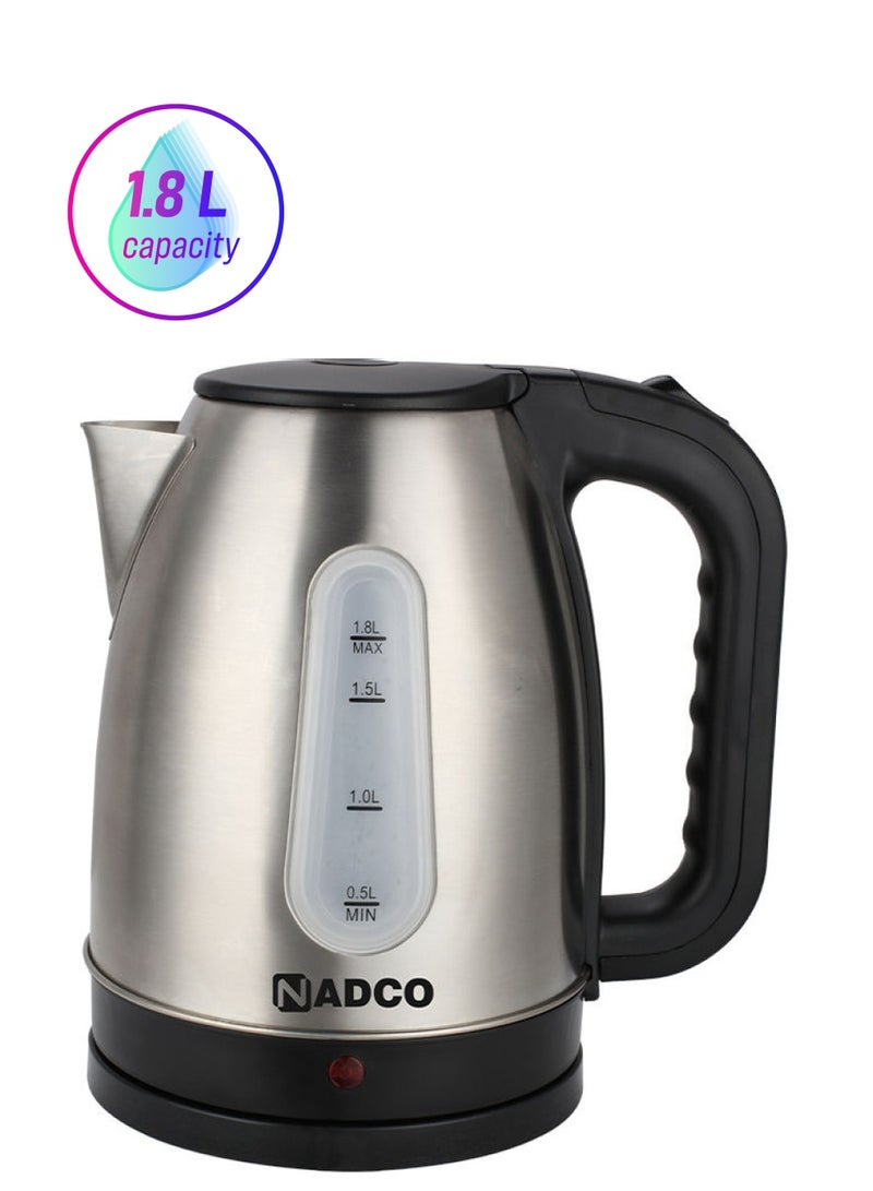 Stainless Steel Electric Kettle 1.8 L 2200 W NC-1802EK Black/Silver
