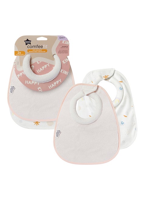 Pack of 2 Closer To Nature Milk Feeding Bib 0 Months+ - Assorted