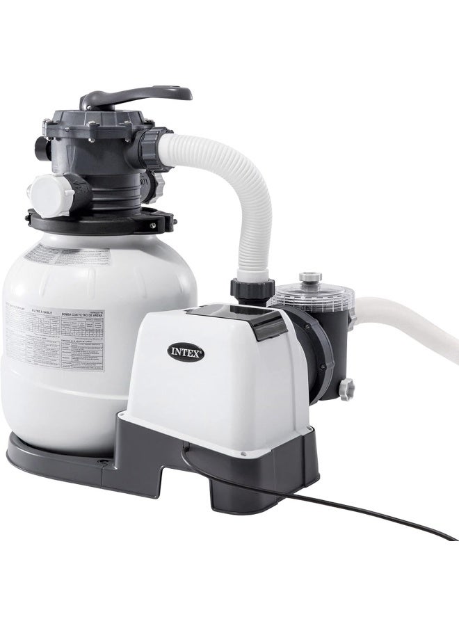 INTEX 2100 Gallons Water Filter Pump With 12 Hours Cycle Timer Pressure Meter 16.65kg  - Image 2