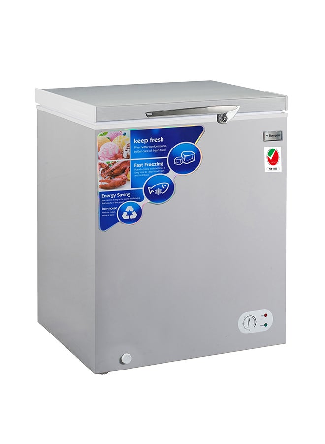 Bompani Chest Freezer - Single Door, Manual Defrost, Plastic Coated, 4-Star Rating, R600A Refrigerant, 10Kg/24H Freezing Capacity. Adjustable Thermostat, Inside Condenser, Includes Wire Basket, 2 Feet + Wheels 295 L 0 W BOCF350 White  - Image 1