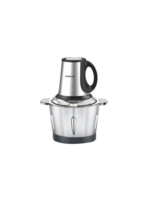 كبة وقطاعة من الستانلس ستيل SK-7011 فضي