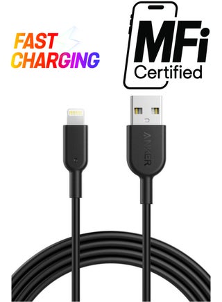 Powerline II with lightning Connector 6ft Black - pnsku/N45498609A/45/_/1738266516/47e051dc-a2a2-4369-81c1-91e00de9755f